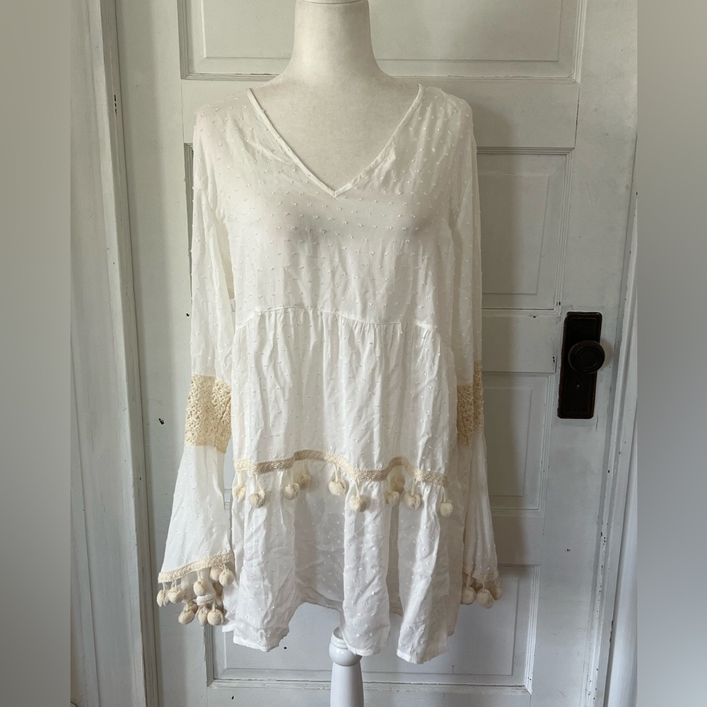 Solitaire Swim | Pompom Swim Coverup